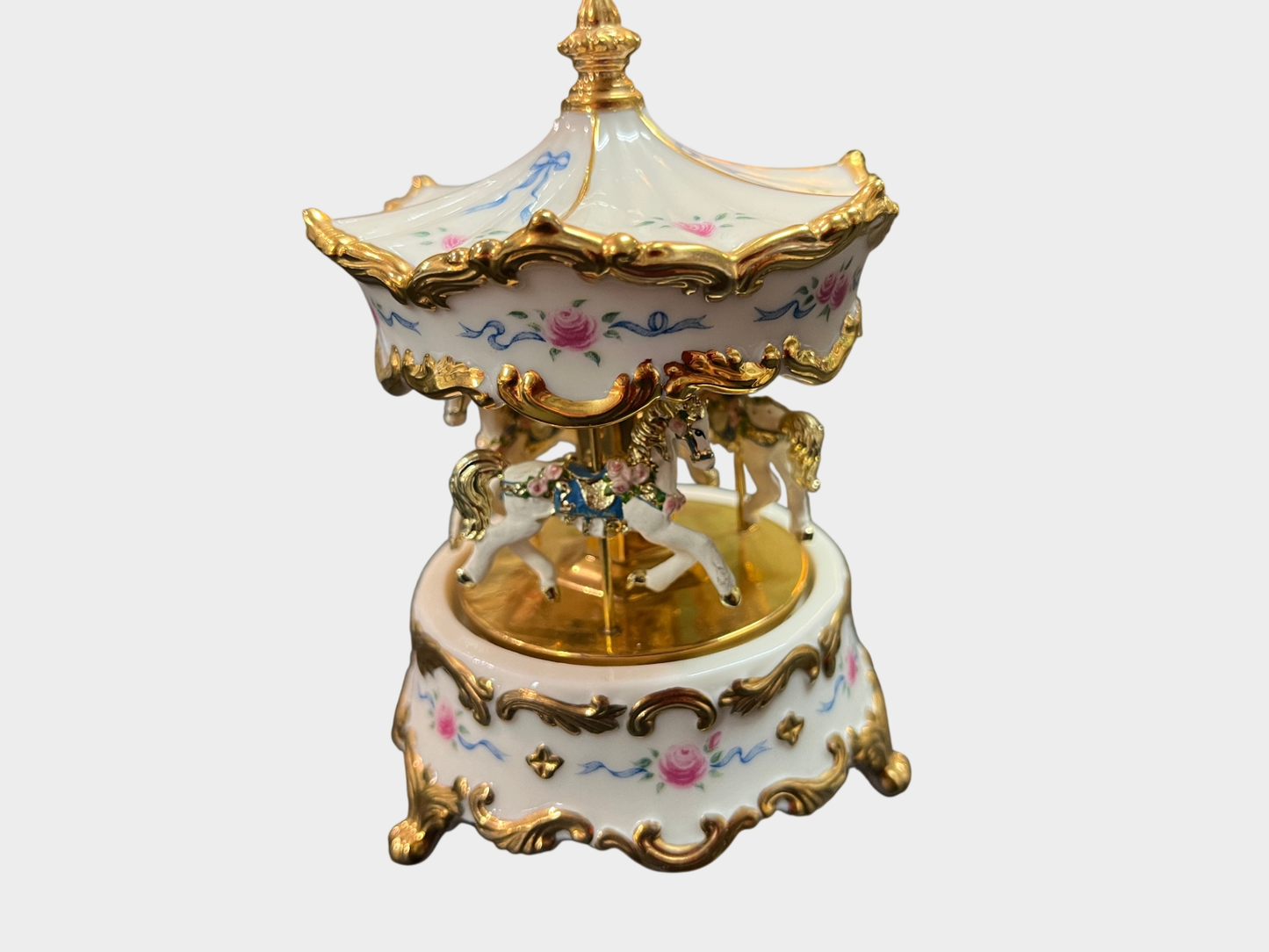 TFM Karussell Spieluhr Porzellan Carousel Waltz Rodgers
