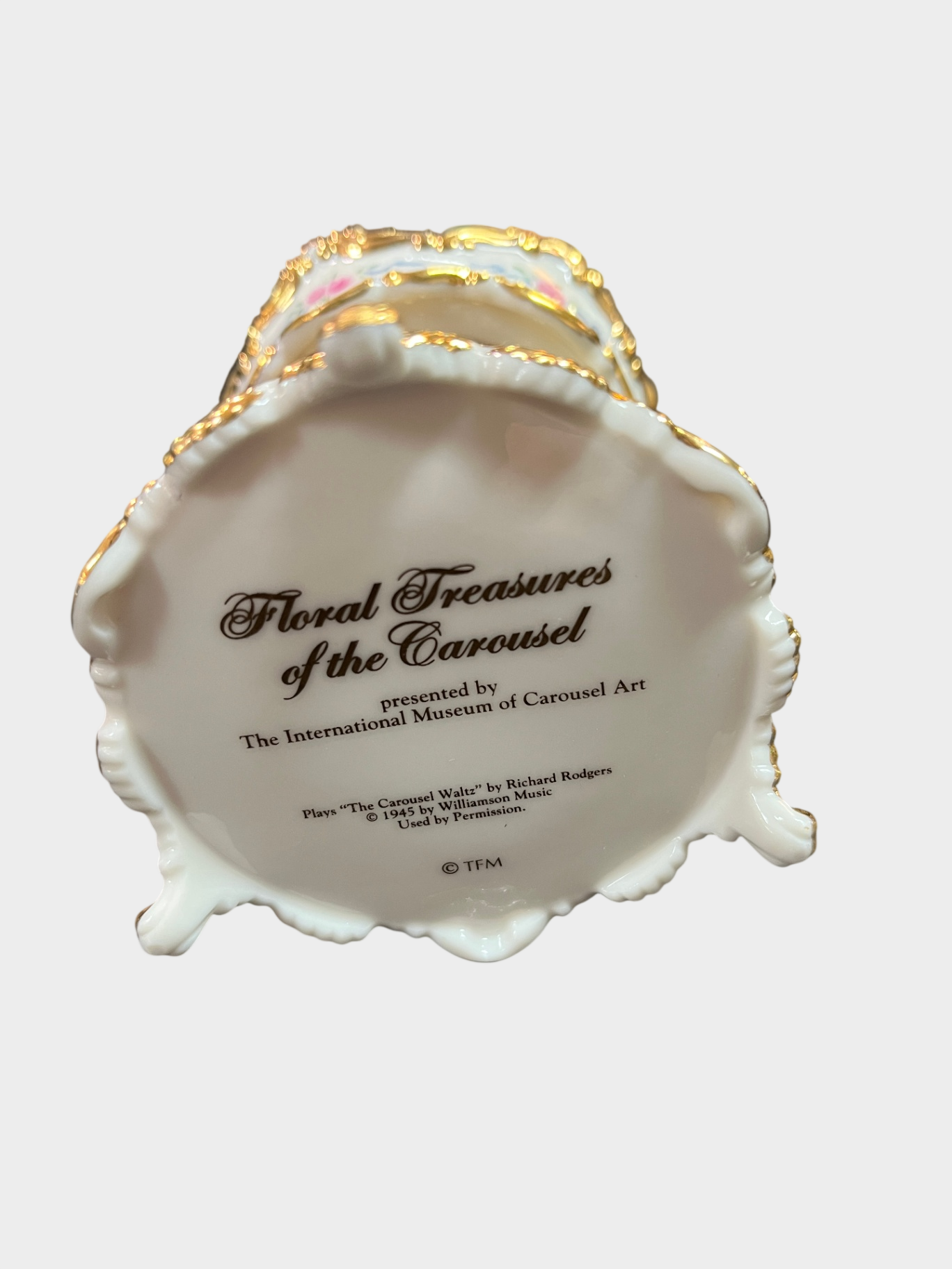 TFM Karussell Spieluhr Porzellan Carousel Waltz Rodgers