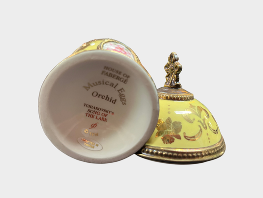House of Fabergé Musical Egg Orchid 1998 Porzellan