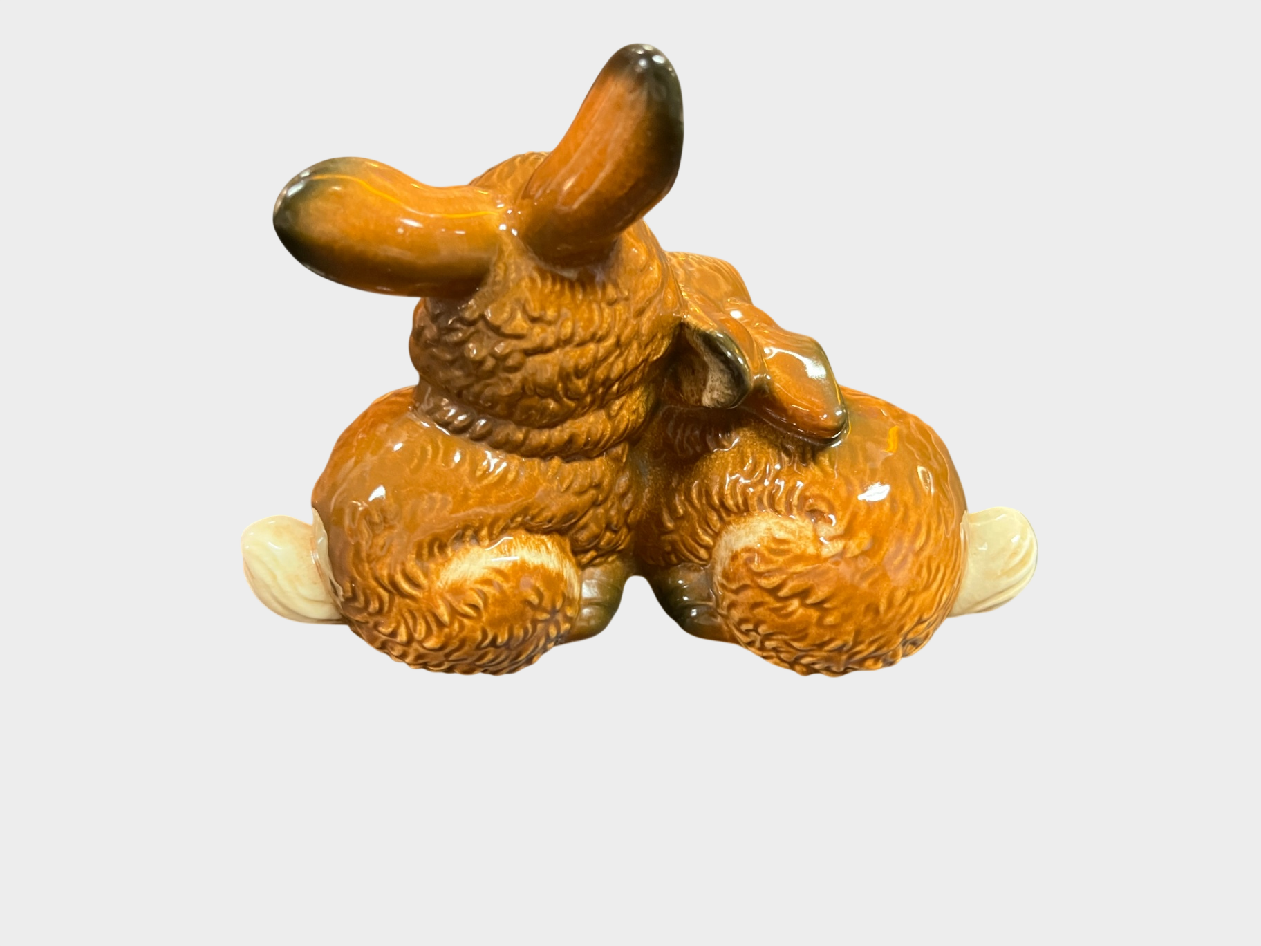 Goebel Porzellanfigur Hasenpaar 34 823 09 Braun Beige