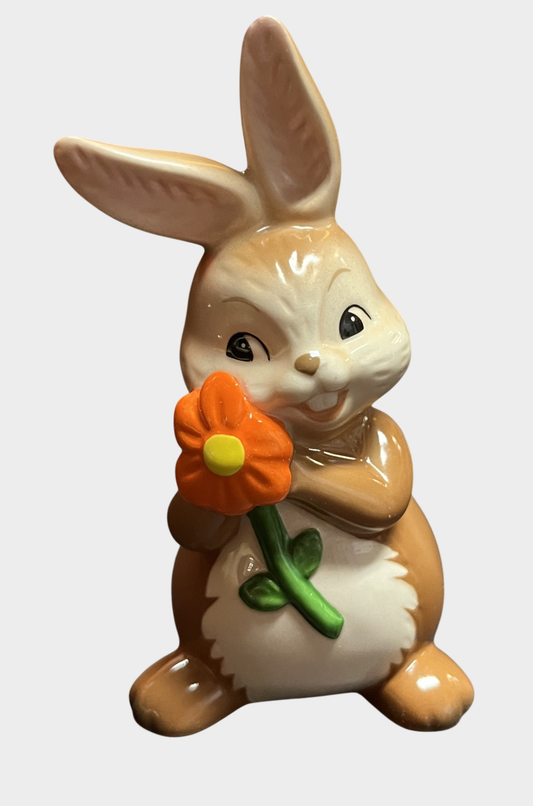 Goebel Osterhase Blumengruß Keramikfigur Blechdose