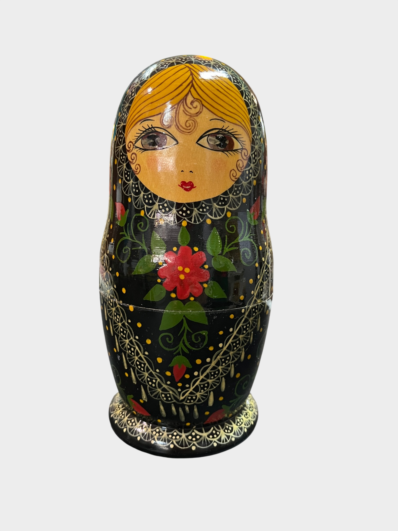 Matroschka Puppen Set 5 tlg Holz handbemalt Russland Michaljowa E.W.