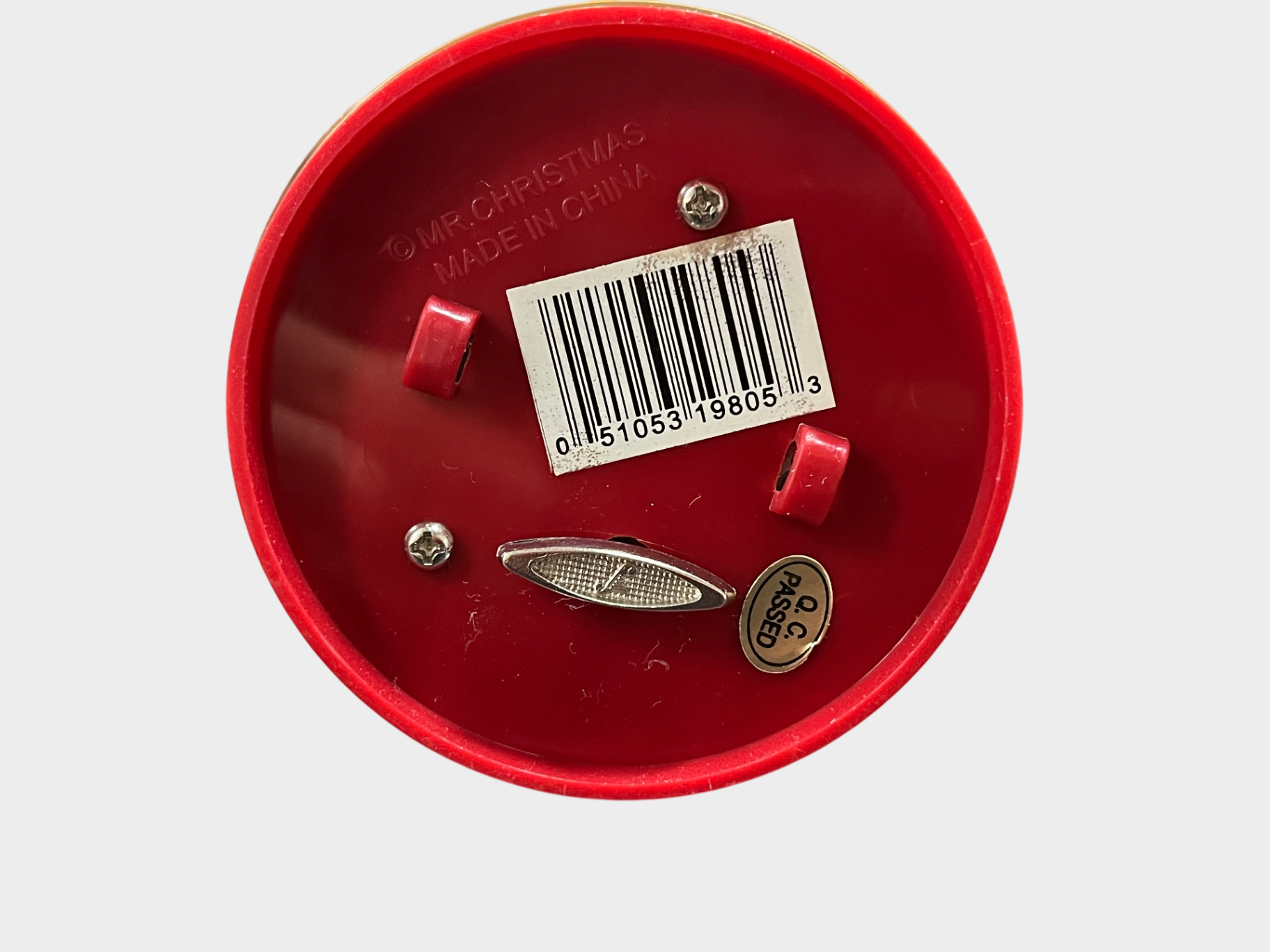 Mr Christmas Spieluhr Karussell rot weiß Reiterfiguren mechanisch