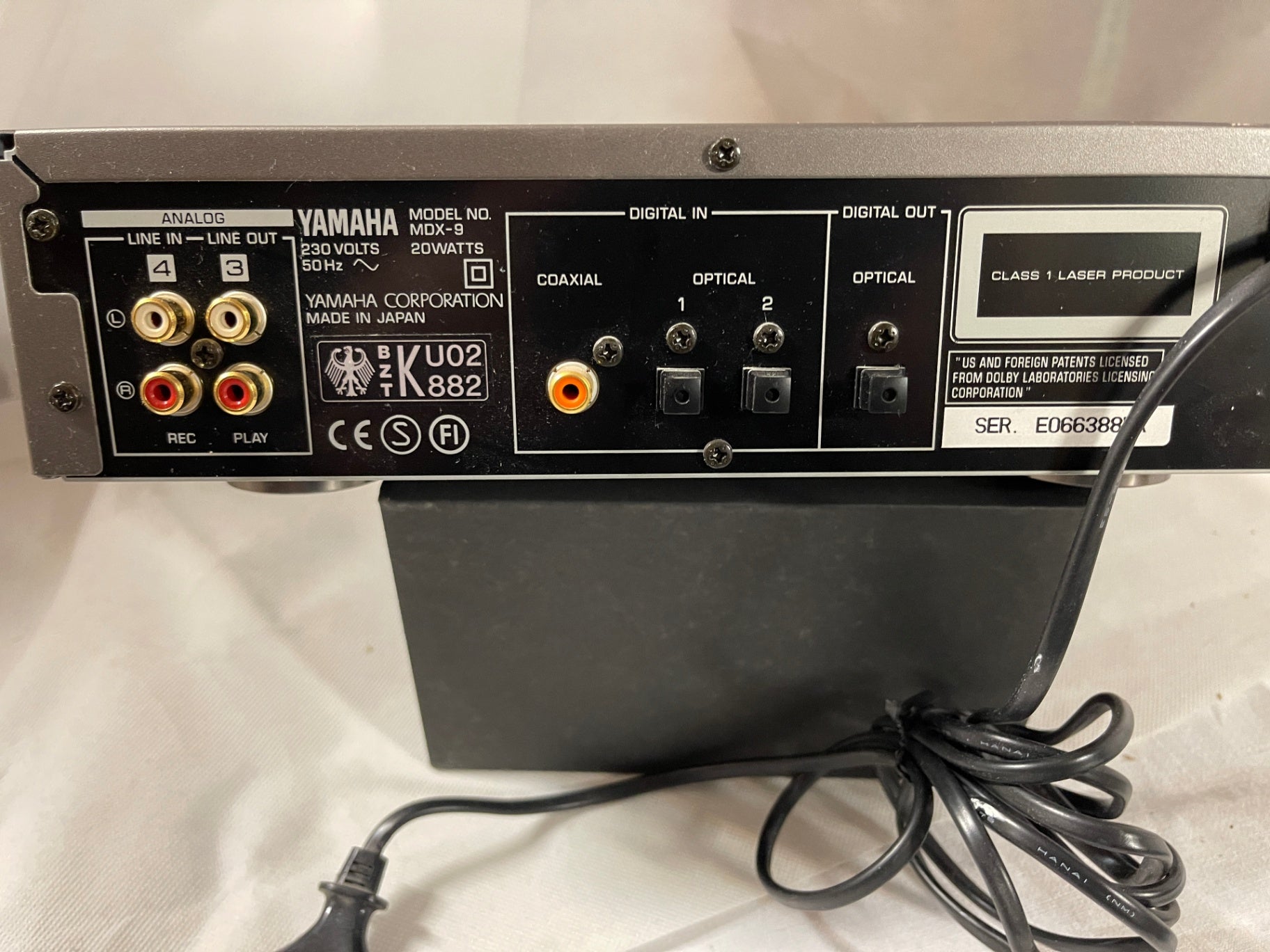 Yamaha MDX‑9 MiniDisc Deck – defekt / startet nicht – für Bastler