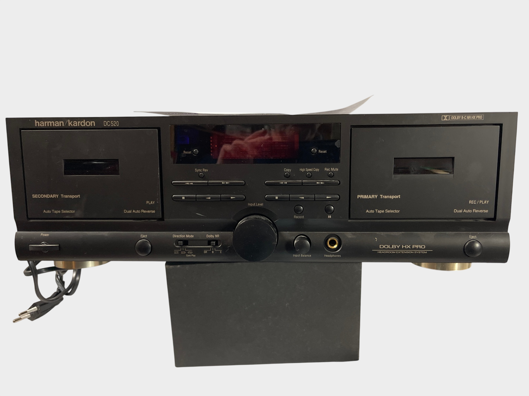 Harman Kardon DC520 Doppel Kassettendeck Dolby HX Pro Dual Auto Reverse defekt
