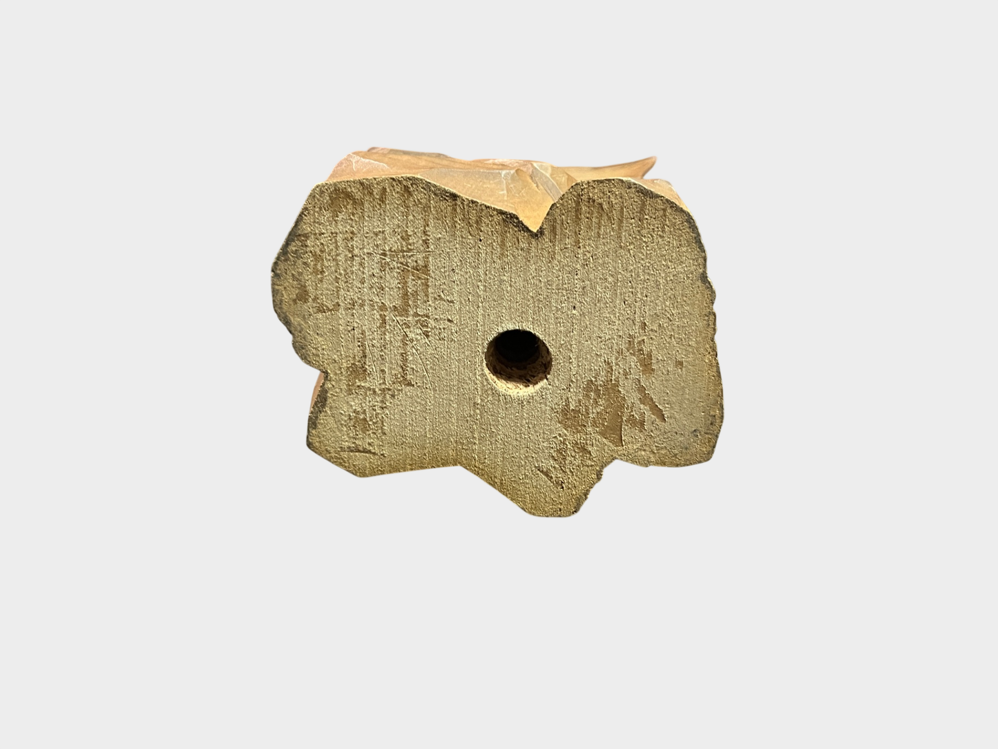 Handgeschnitzte Holzfigur Adler Felsen signiert Matrei Osttirol 21 cm