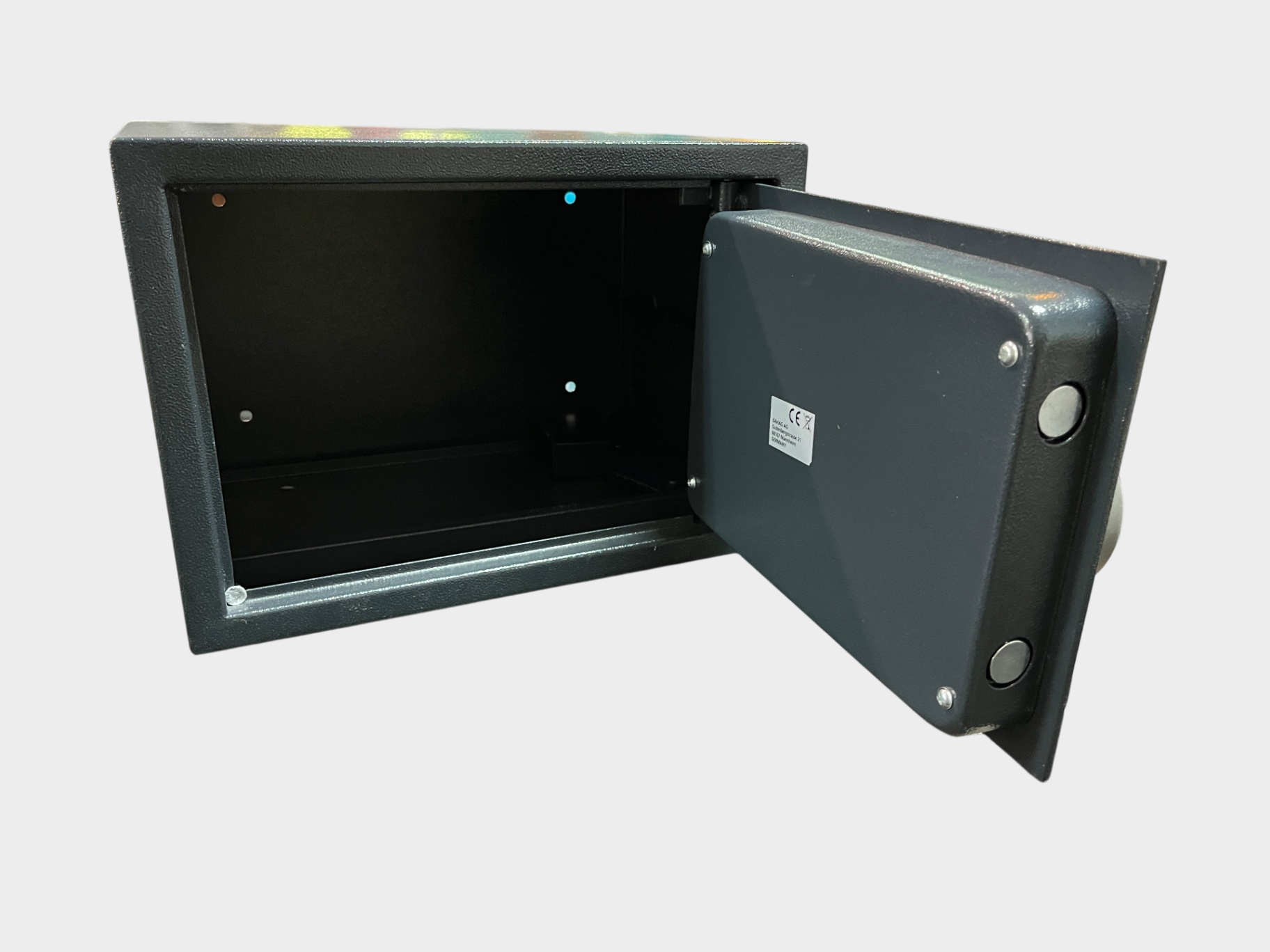 Elektronischer Möbeltresor Stahl Zahlenschloss LCD Display 2 Schlüssel