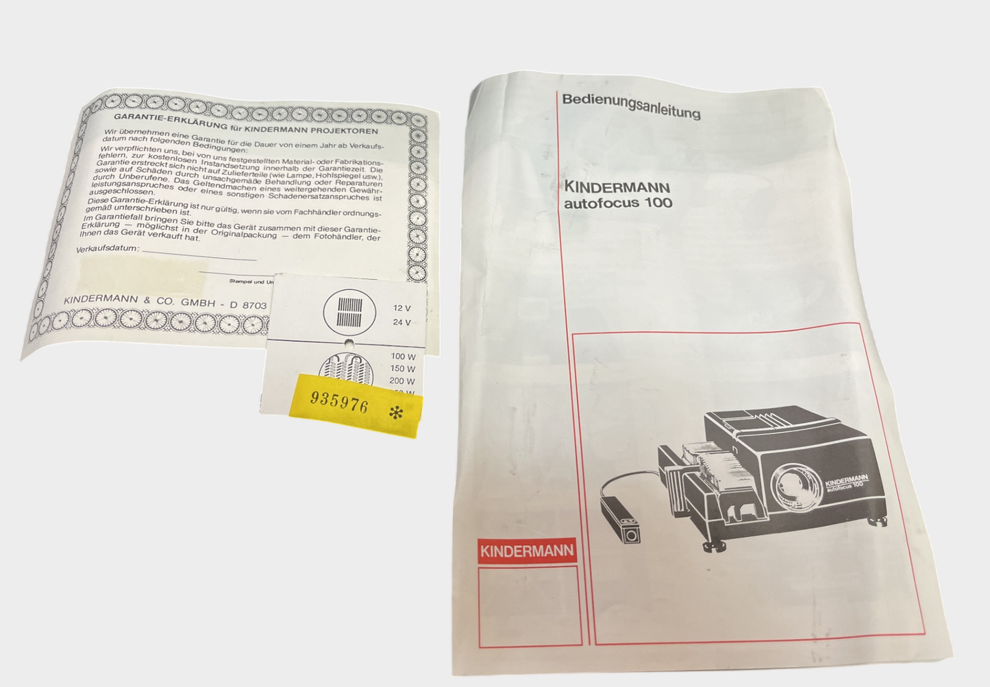 Kindermann Autofocus 100 Diaprojektor Projektor Magazinprojektor