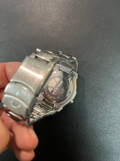 Ellesse Sportive Armbanduhr Quarz Edelstahl blaues Zifferblatt Datum