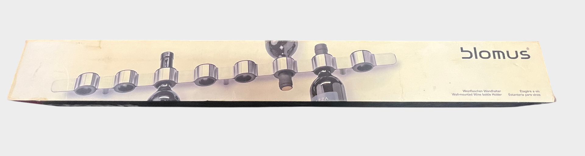 Blomus CIOSO Weinflaschen Wandhalter Edelstahl 8 Flaschen OVP
