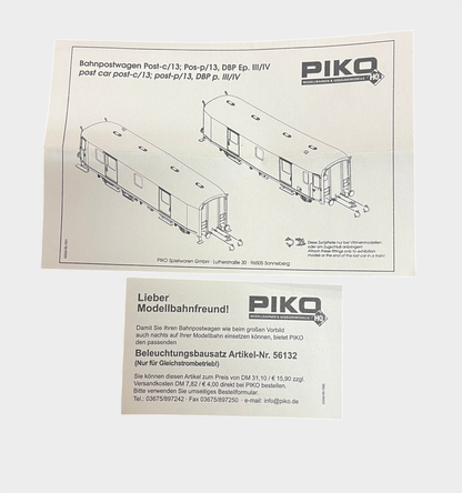 Piko 53261 H0 Bahnpostwagen Post DBP neu OVP