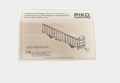 Piko 54491 H0 Transportbahnpostwagen DBP neu OVP