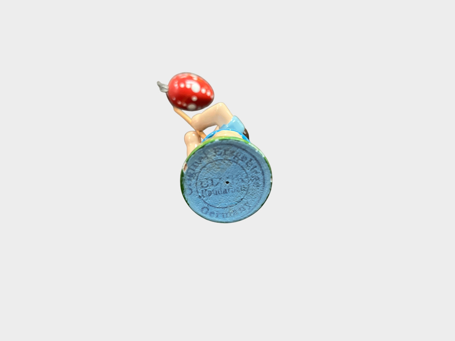 ULMIK Erzgebirge Holzfigur Mädchen Osterei handbemalt ca 9 cm