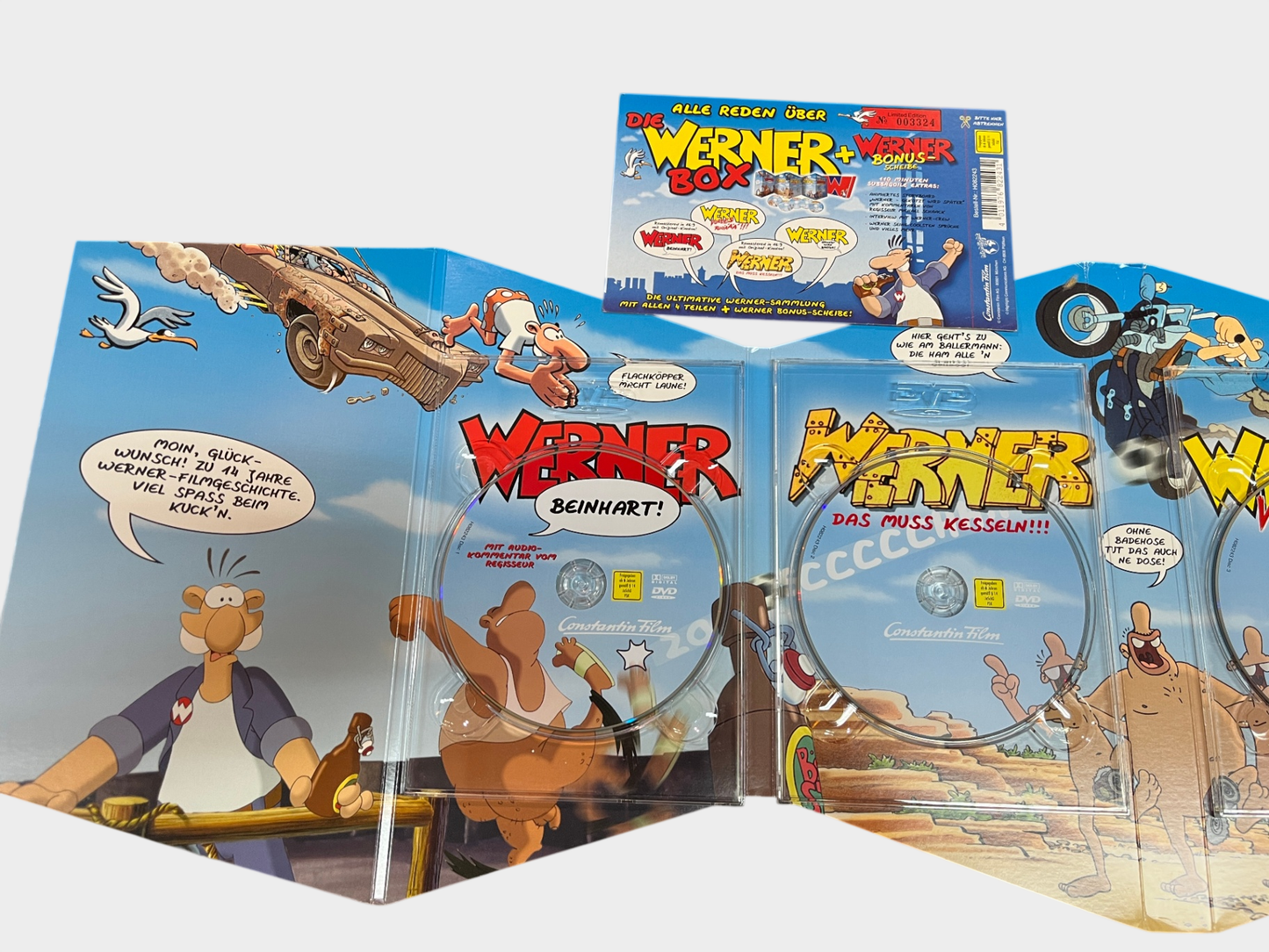 Werner DVD Box Set 5 Discs Bonusmaterial Digipack