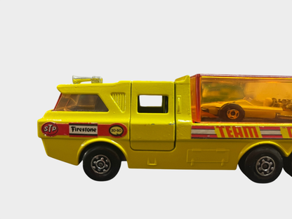 Matchbox Super Kings K-7 Racing Car Transporter Rennwagen