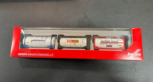 Herpa 1:87 3 X 20 ft Container Anhalt Stolt Alfred Talke neu OVP 