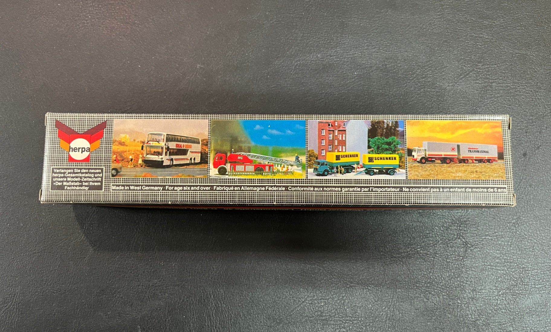 Herpa H0 Mercedes SK Anhängerzug Schwenk Baustoffe OVP