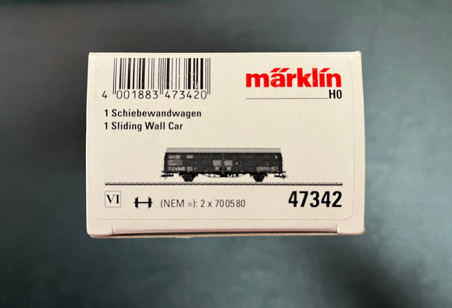 Märklin H0 47342 Schiebewandwagen DB Neuwertig OVP