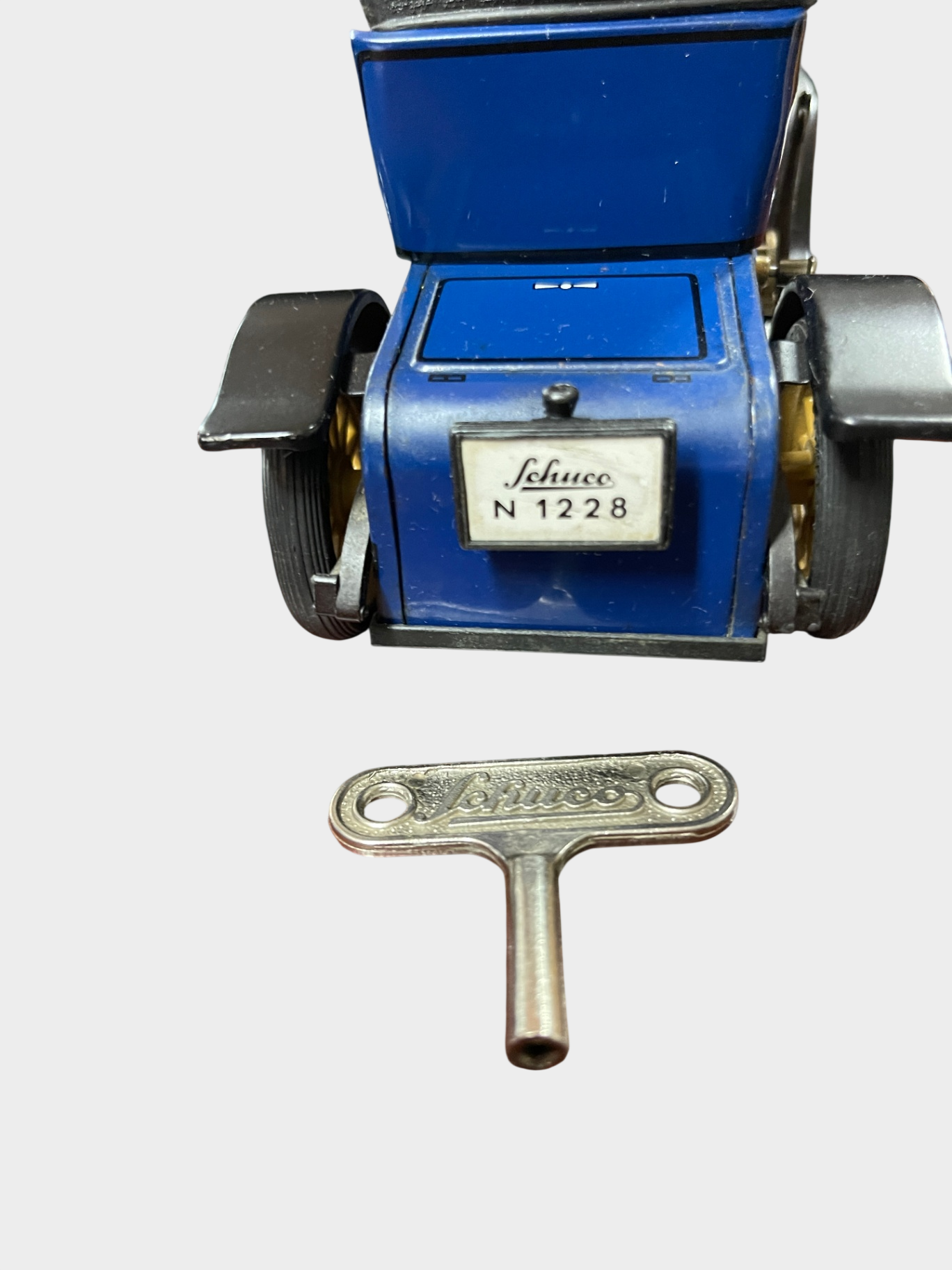 Schuco Opel Doktorwagen 1909 1228 Blechauto Schlüssel 18 cm