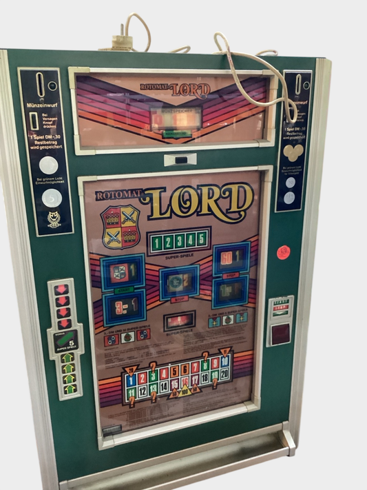 Kult Spielautomat ROTOMAT LORD 70er – Klassiker mit Charme – komplett mit Schlüssel & Plan – Bastler