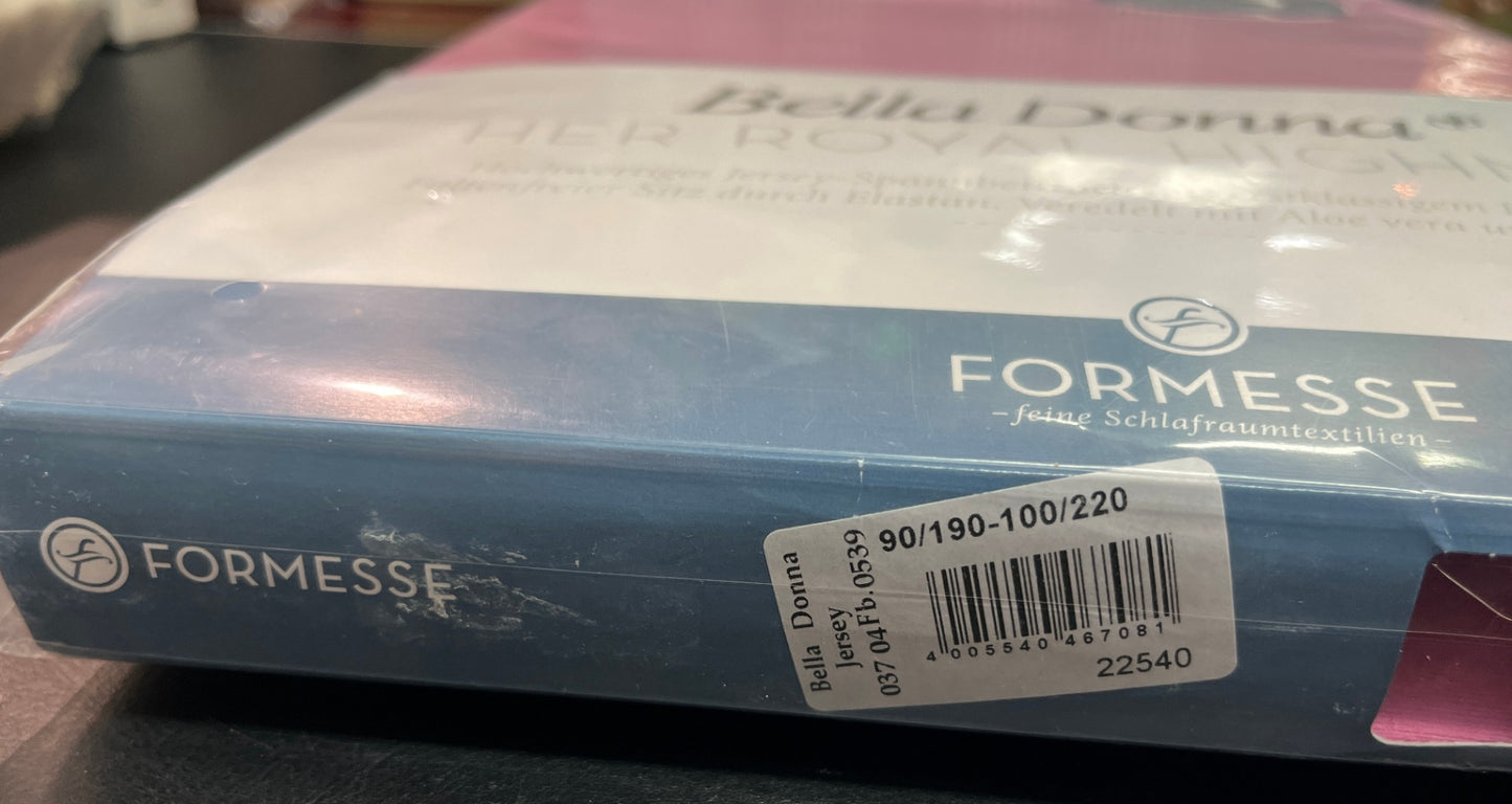 NEU Formesse Bella Donna Jersey Spannbetttuch 90/190-100/220 cm