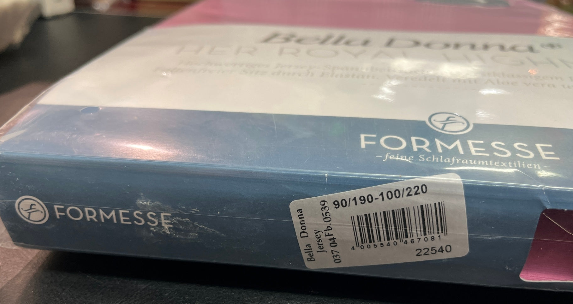 NEU Formesse Bella Donna Jersey Spannbetttuch 90/190-100/220 cm