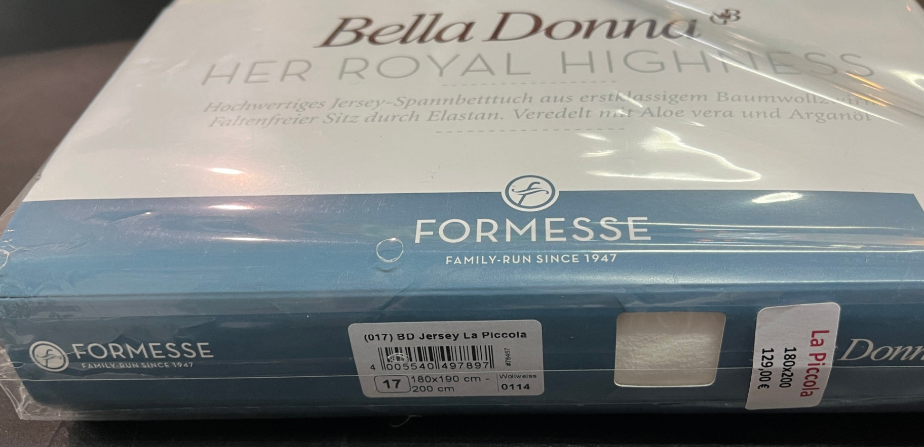 NEU Formesse Bella Donna Jersey La Piccola Topper Spannbettlaken 180 - 200 cm OVP