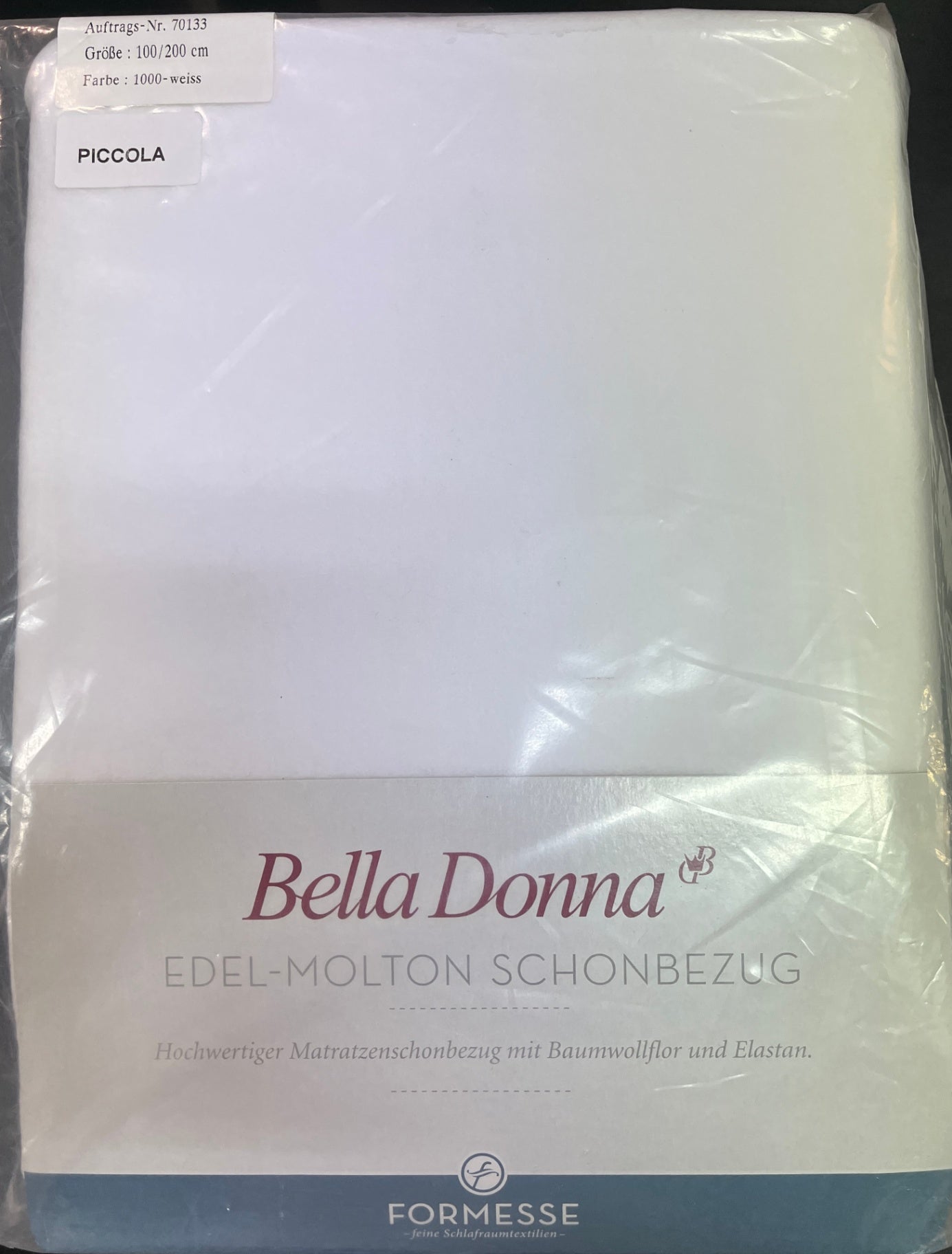 NEU Formesse Bella Donna Edel Molton La Piccola Matratzenschonbezug 100x200 cm Weiß OVP