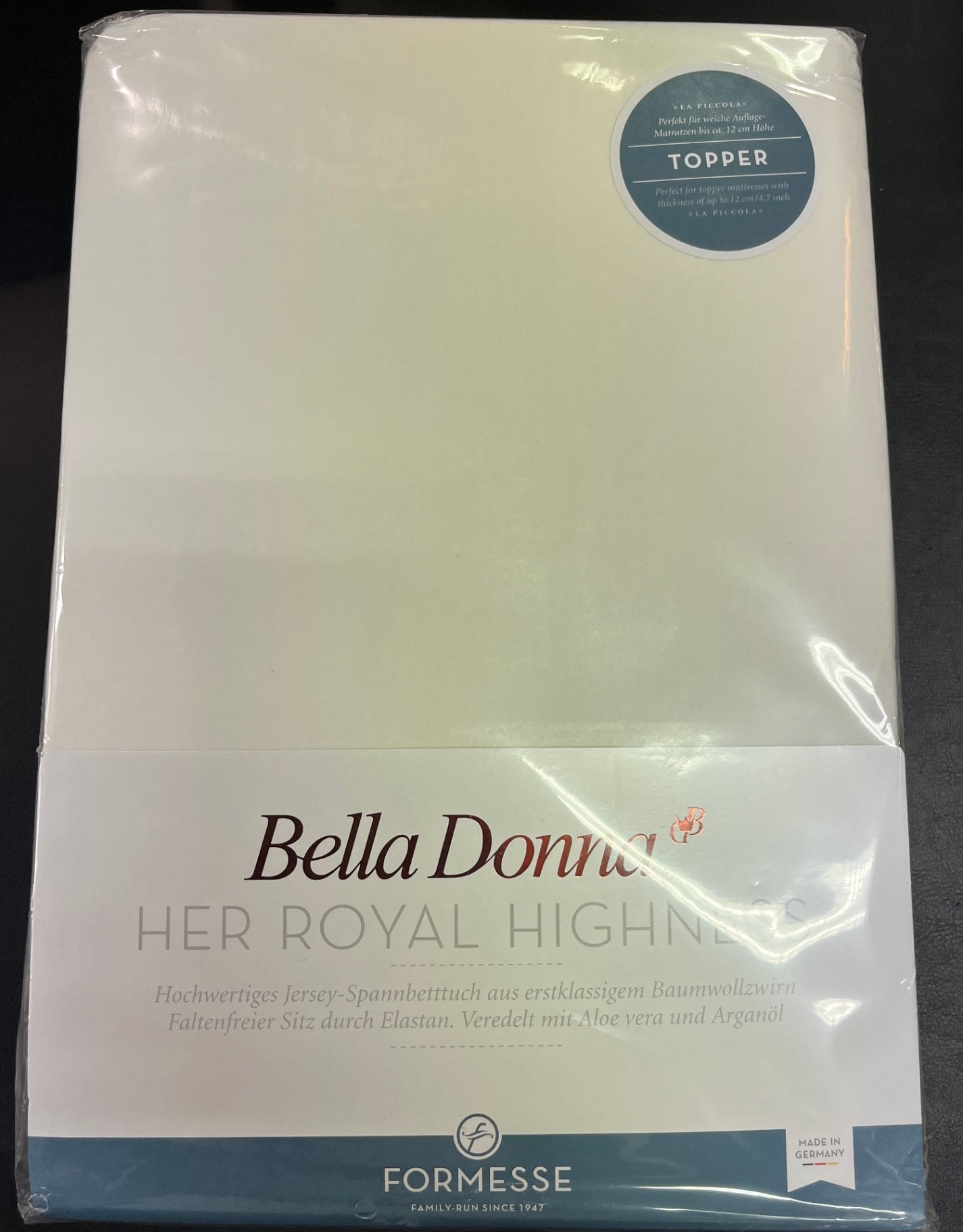 NEU Formesse Bella Donna Jersey La Piccola Topper Spannbettlaken 180 - 200 cm OVP