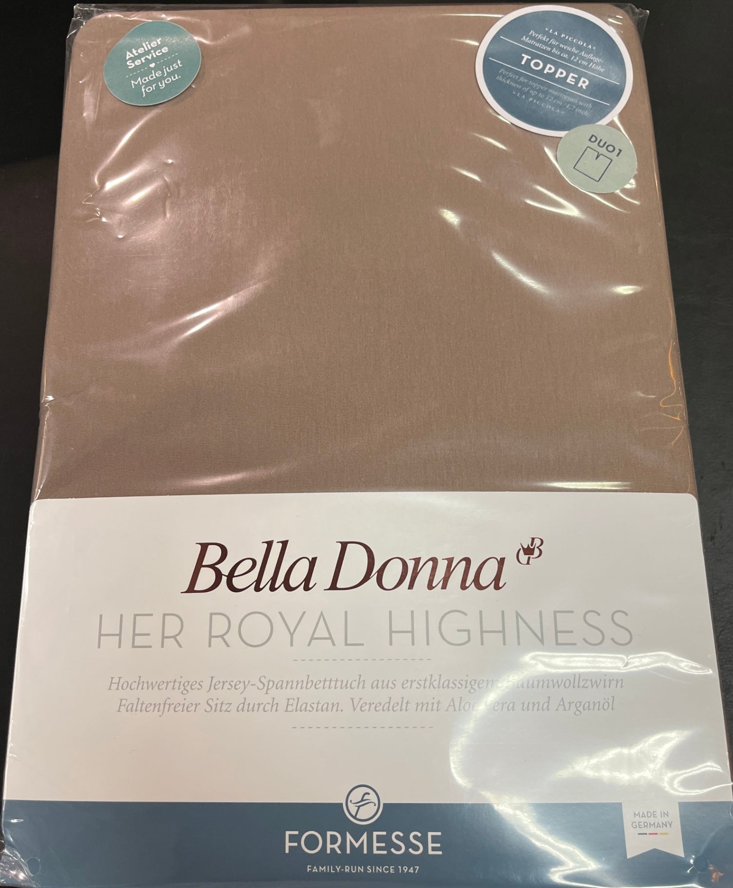 NEU Formesse Bella Donna Jersey La Piccola Duo 1 Topper 200x210-220 cm OVP