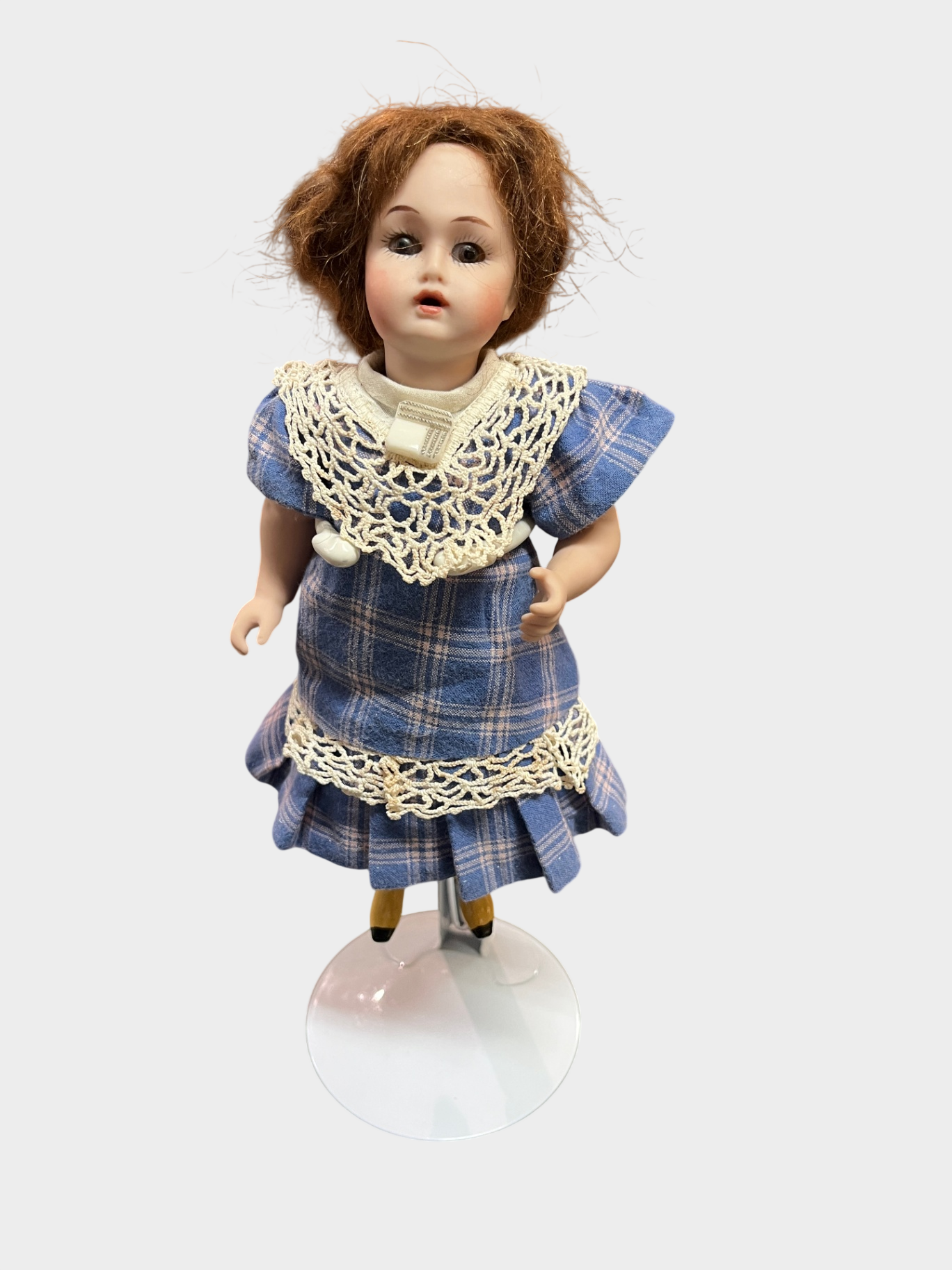 Biskuitporzellan Puppe FLOR 191098 S.C.S 24 cm Reproduktion Kleid