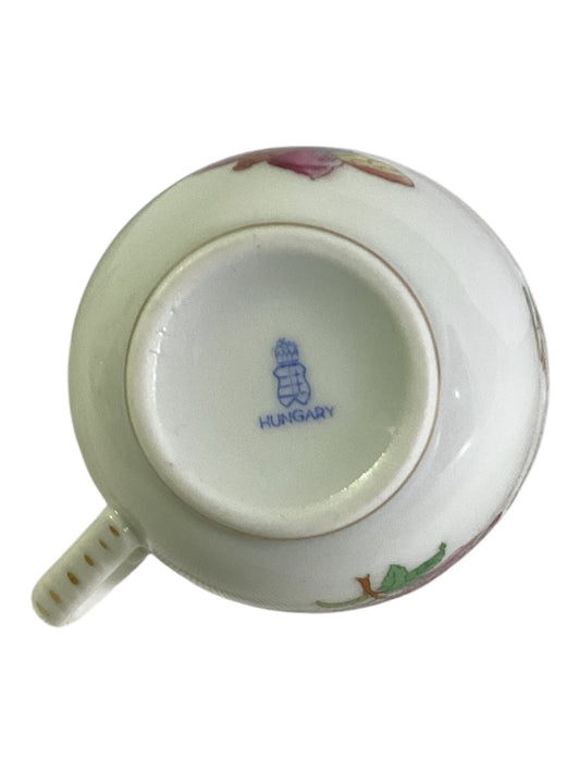 Porzellan Tasse Hungary Blumen Goldrand Teetasse Kaffeetasse