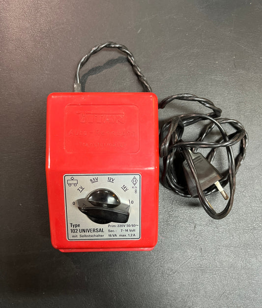 Titan Autorennbahn Transformator Type 102 Universal mit OVP Vintage