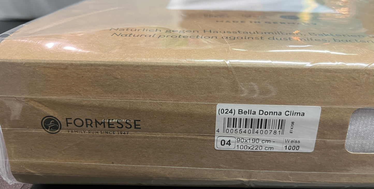 NEU FORMESSE Bella Donna Clima Matratzenschonbezug Tencel Lyocell Weiß 90x190-100x220 cm