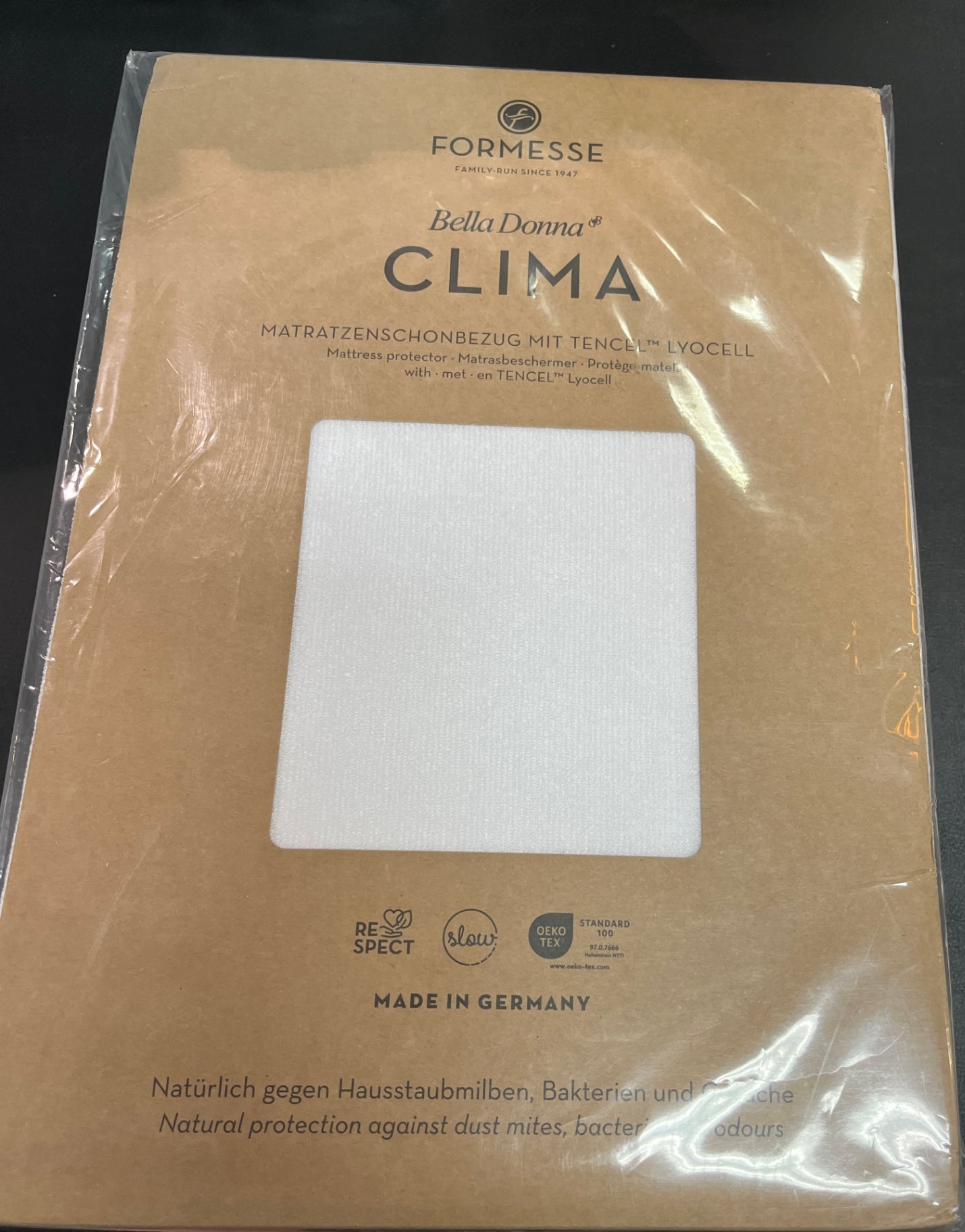 NEU FORMESSE Bella Donna Clima Matratzenschonbezug Tencel Lyocell Weiß 90x190-100x220 cm