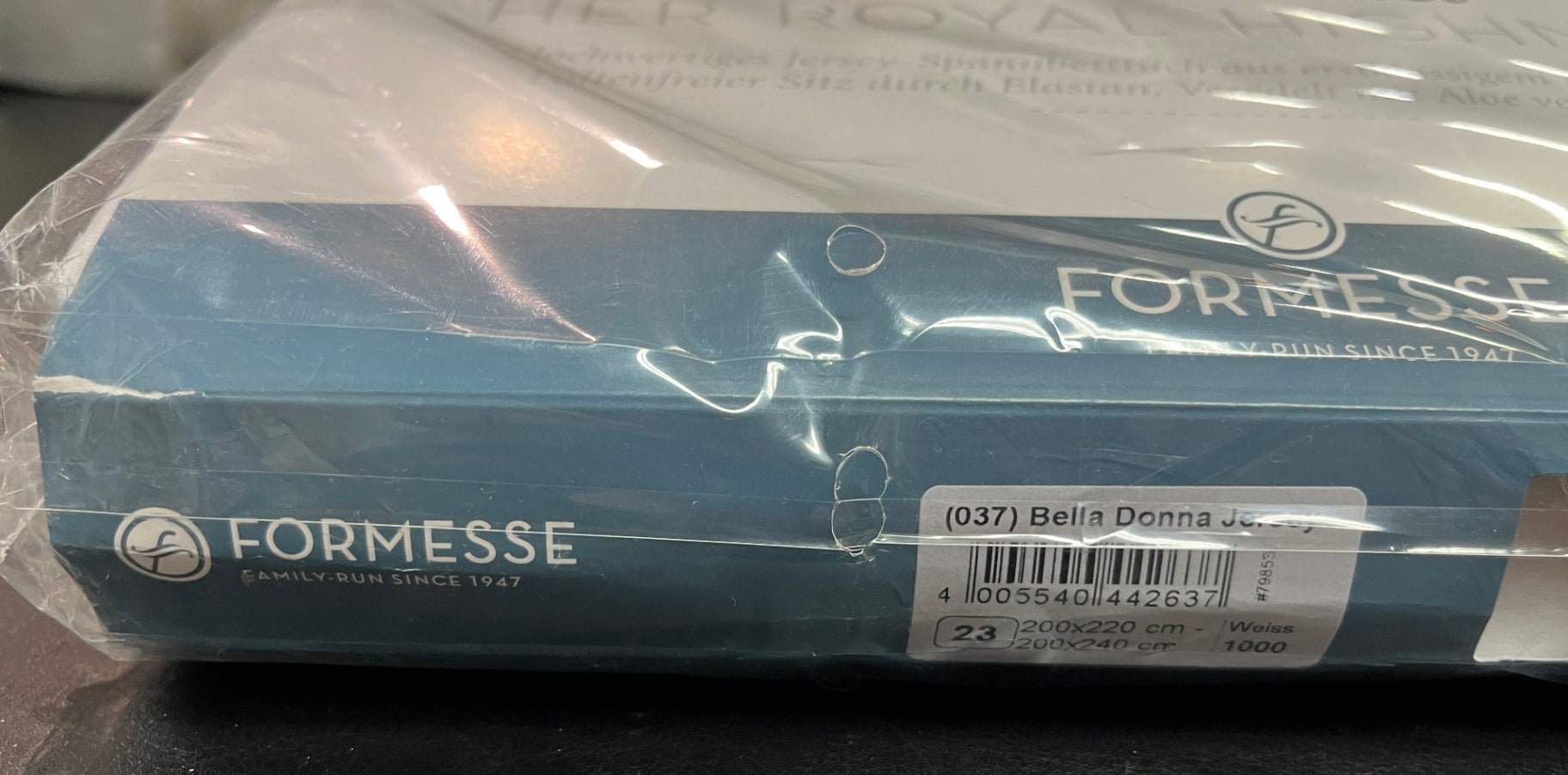 NEU FORMESSE Bella Donna Jersey Spannbetttuch Weiss 200x220 - 200x240 cm