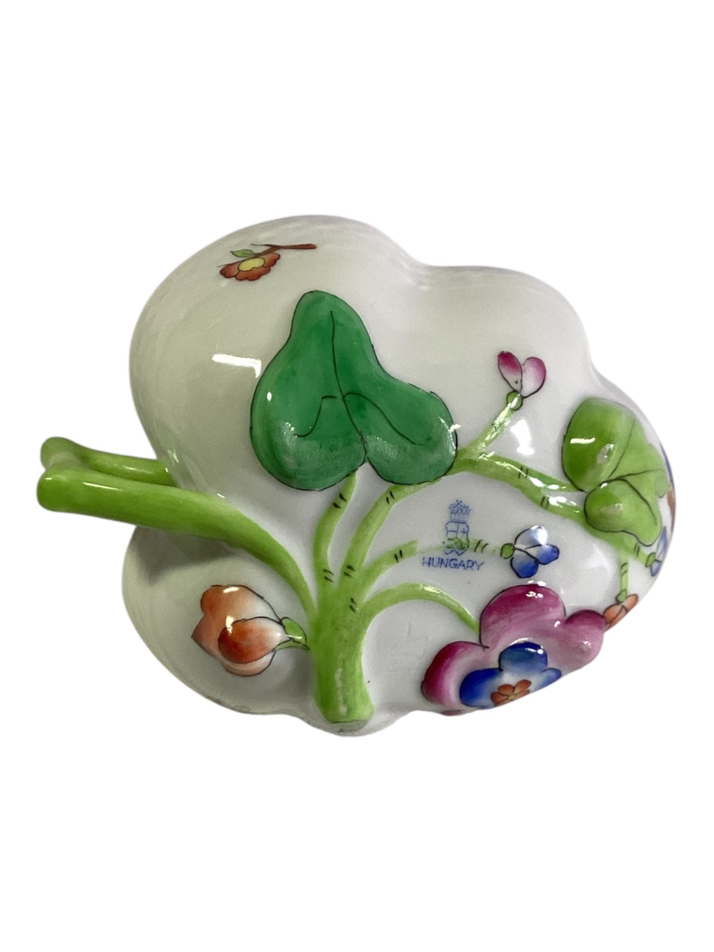 Porzellan Schale Hungary Blumen Goldrand Konfektschale Schälchen