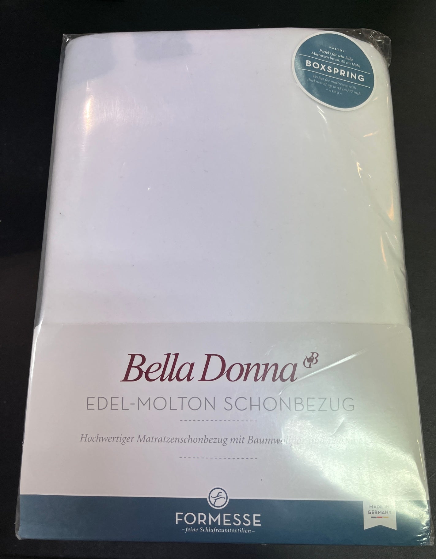 NEU Formesse Bella Donna Edel Molton Schonbezug Alto Weiß 90x190/200-100x220 cm