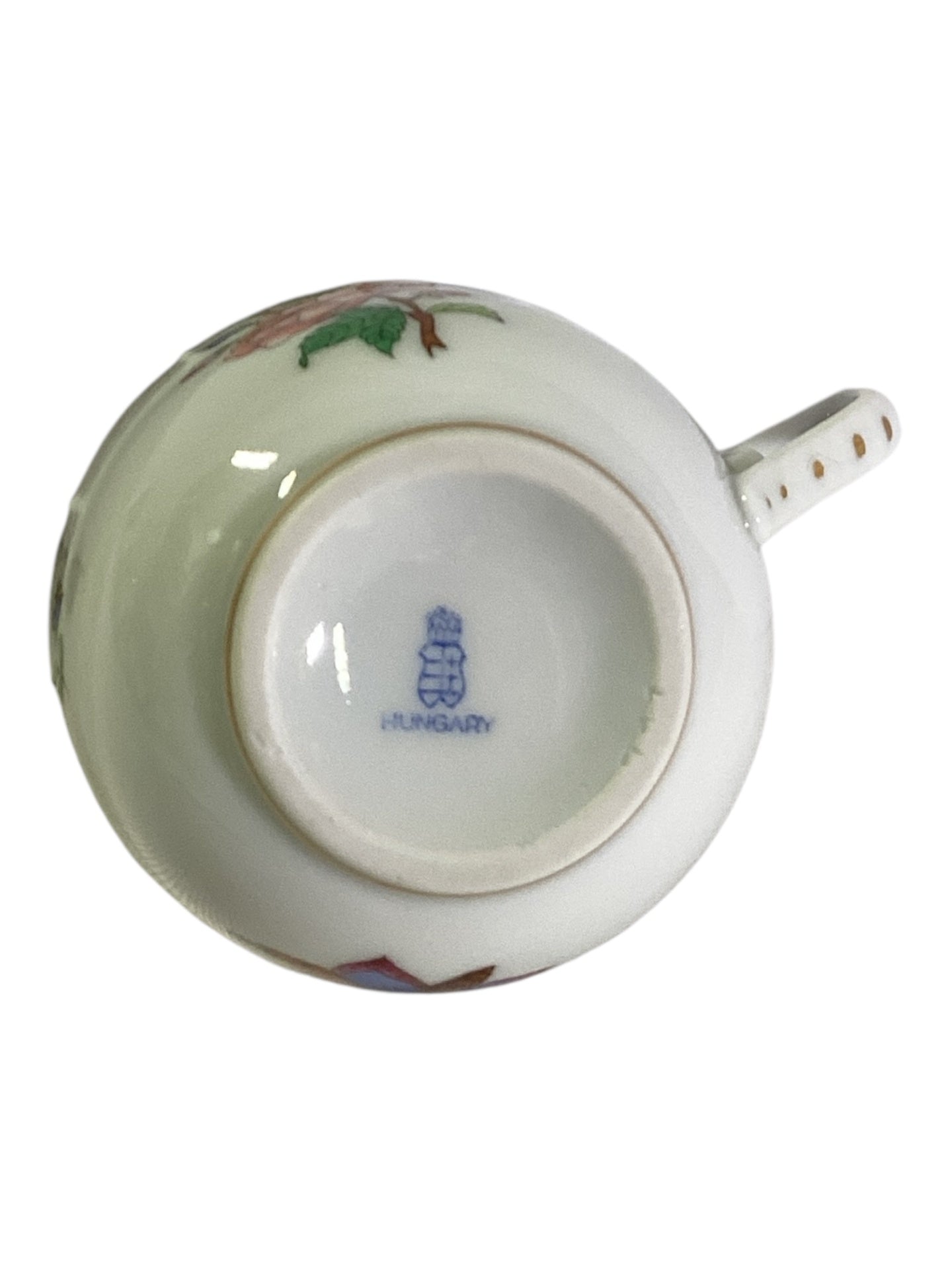 Porzellan Tasse Hungary Blumen Goldrand Teetasse Kaffeetasse