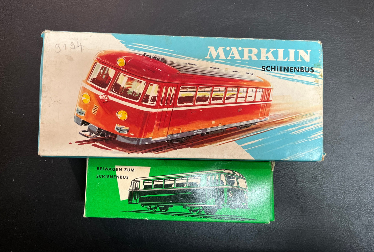 Märklin 3016 + 4018 Schienenbus VT98 + Beiwagen DB H0 OVP funktionstüchtig