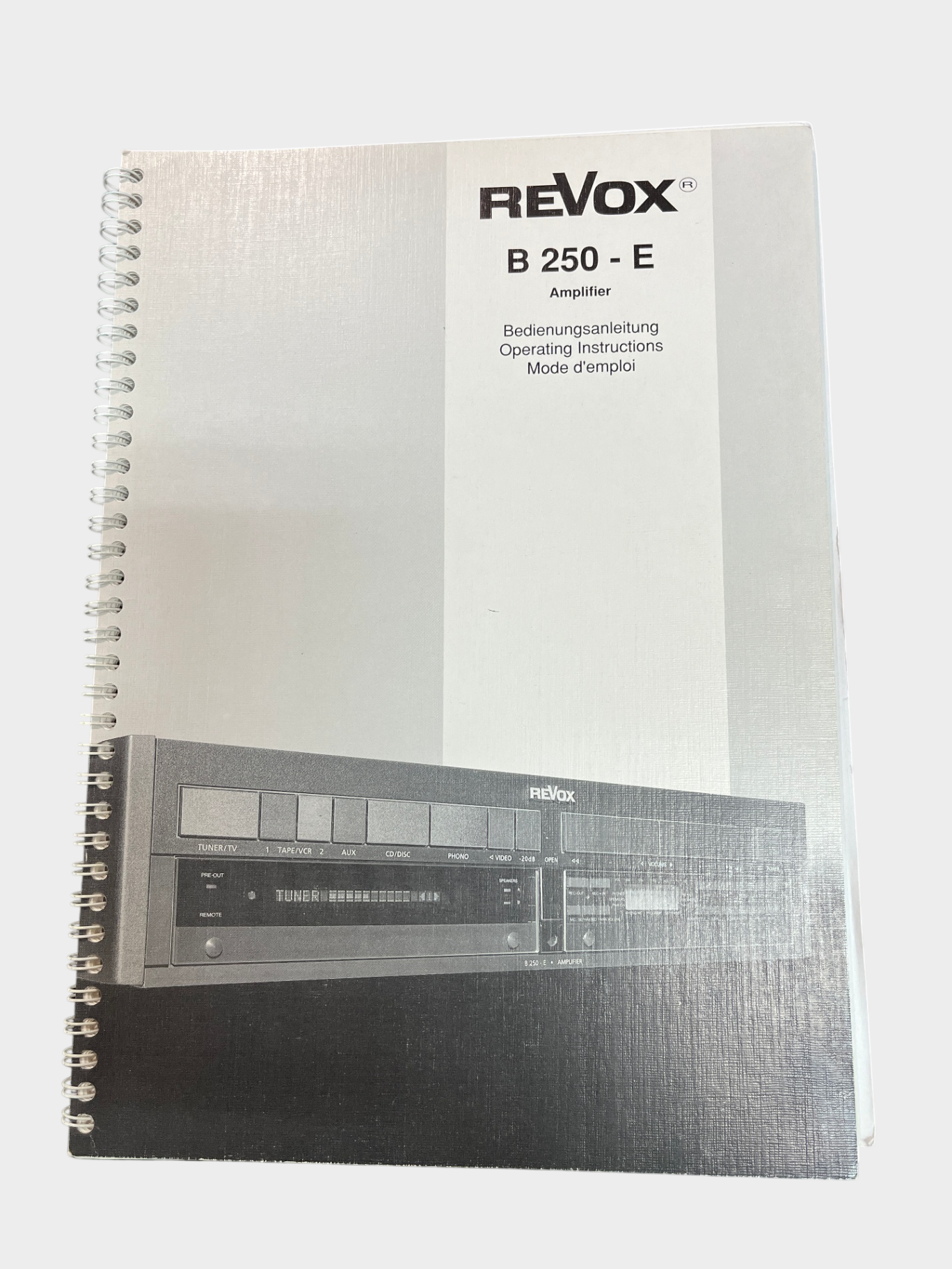ReVox B250-E HiFi Vollverstärker – geprüft – anthrazit – Made in West Germany