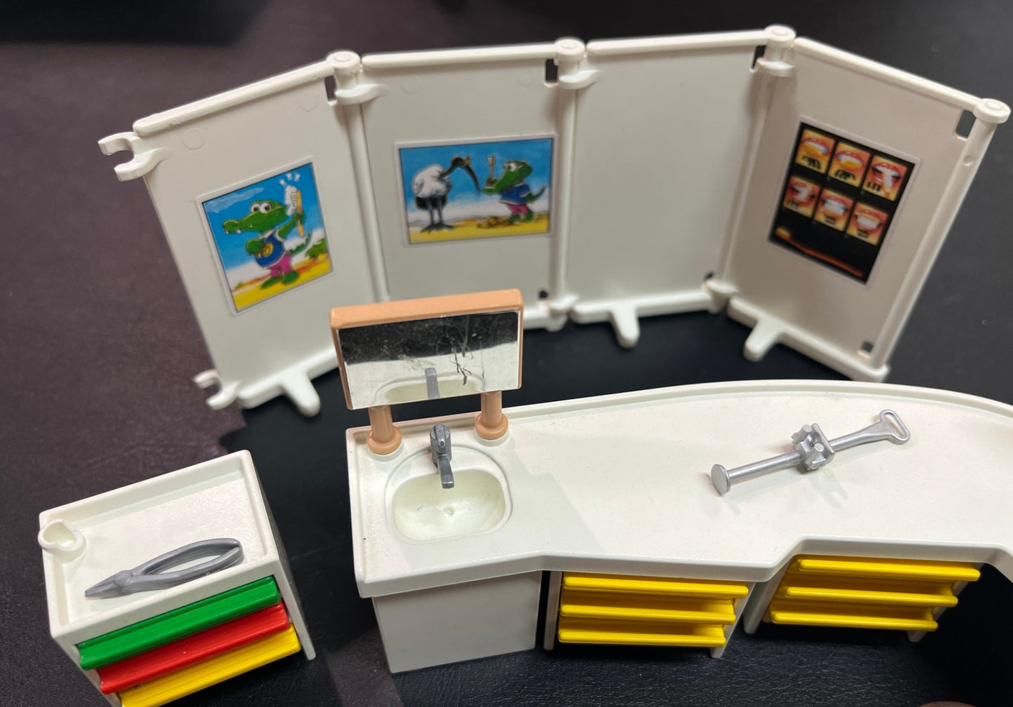 Playmobil Zahnarztpraxis 3762 Vintage 1993 teilweise vollständig