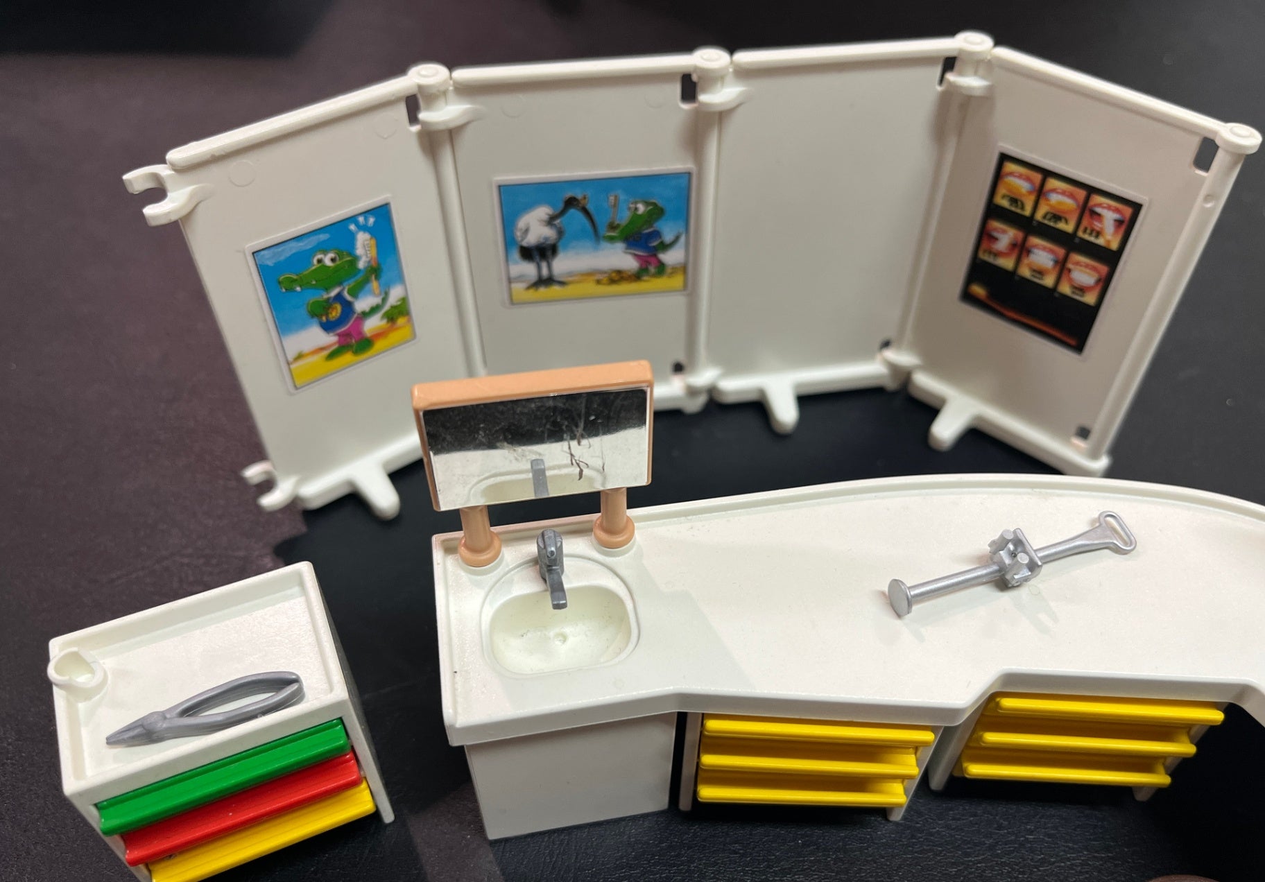 Playmobil Zahnarztpraxis 3762 Vintage 1993 teilweise vollständig