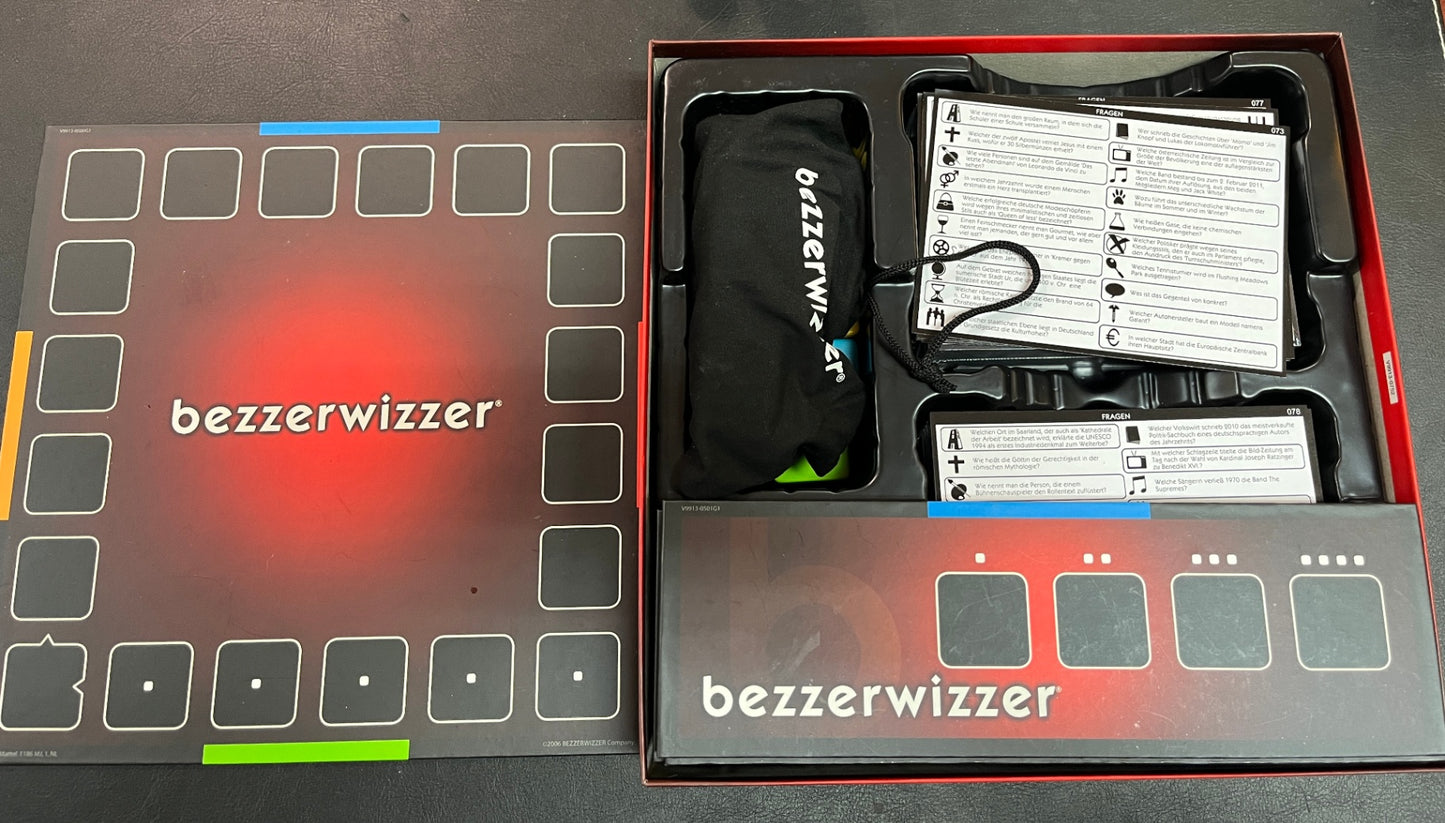 Bezzerwizzer Quizspiel 5000 Fragen Komplett Brettspiel Mattel