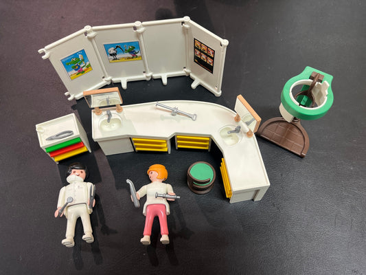 Playmobil Zahnarztpraxis 3762 Vintage 1993 teilweise vollständig