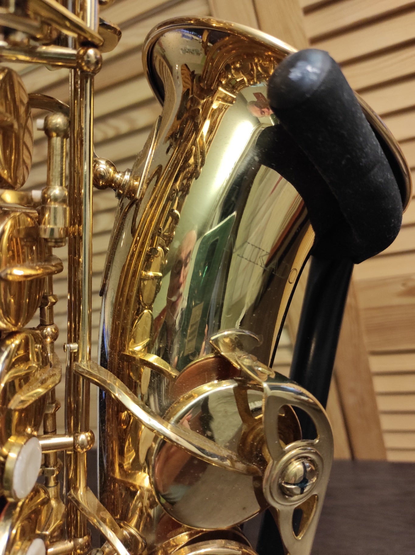 Mikado Alt Saxophon Goldlack spielbereit mit Tasche & Zubehör
