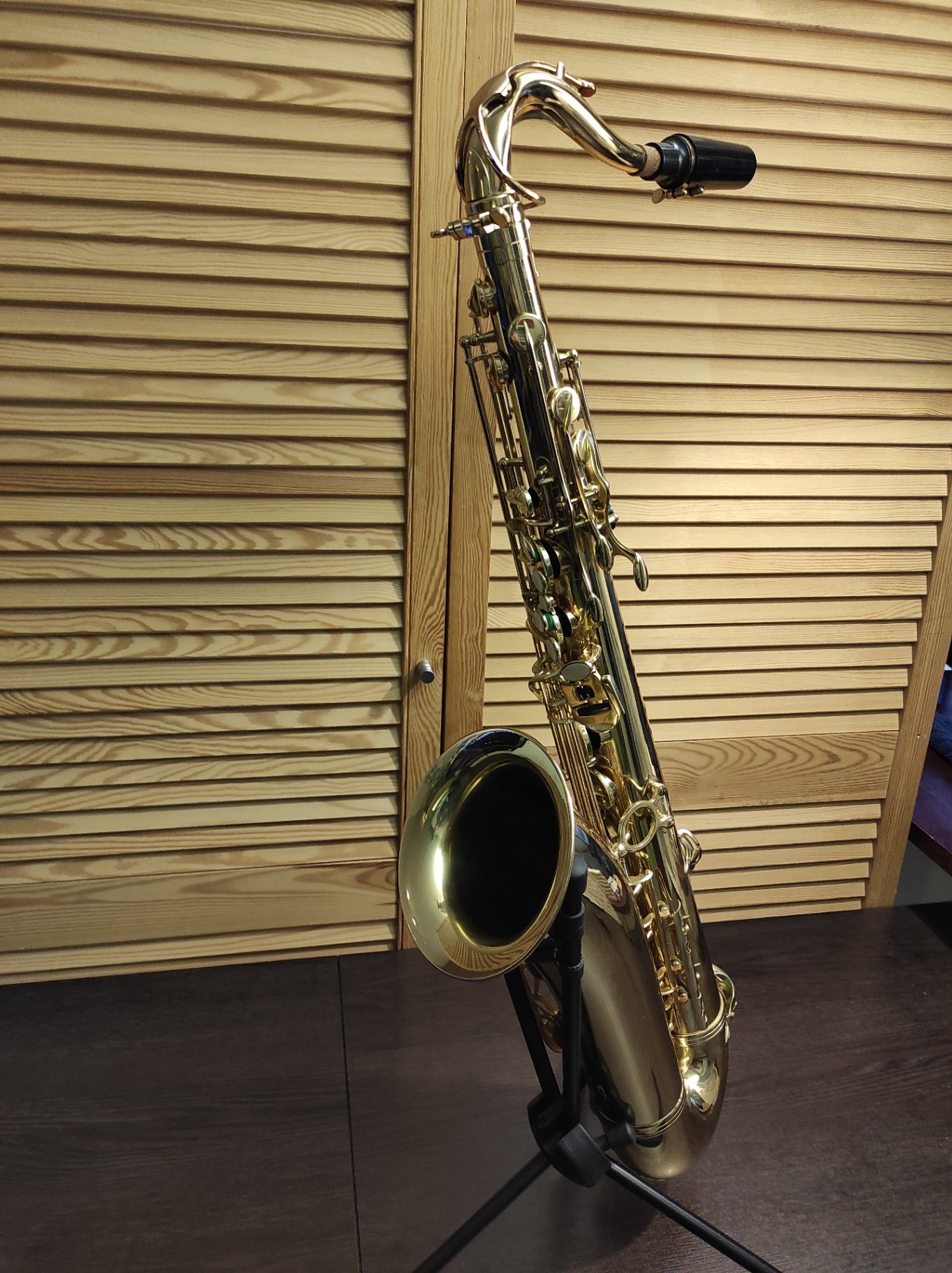 Prestini Tenor Saxophon mit Koffer Zubehör – defekt / S-Bogen verbeult – Bastler