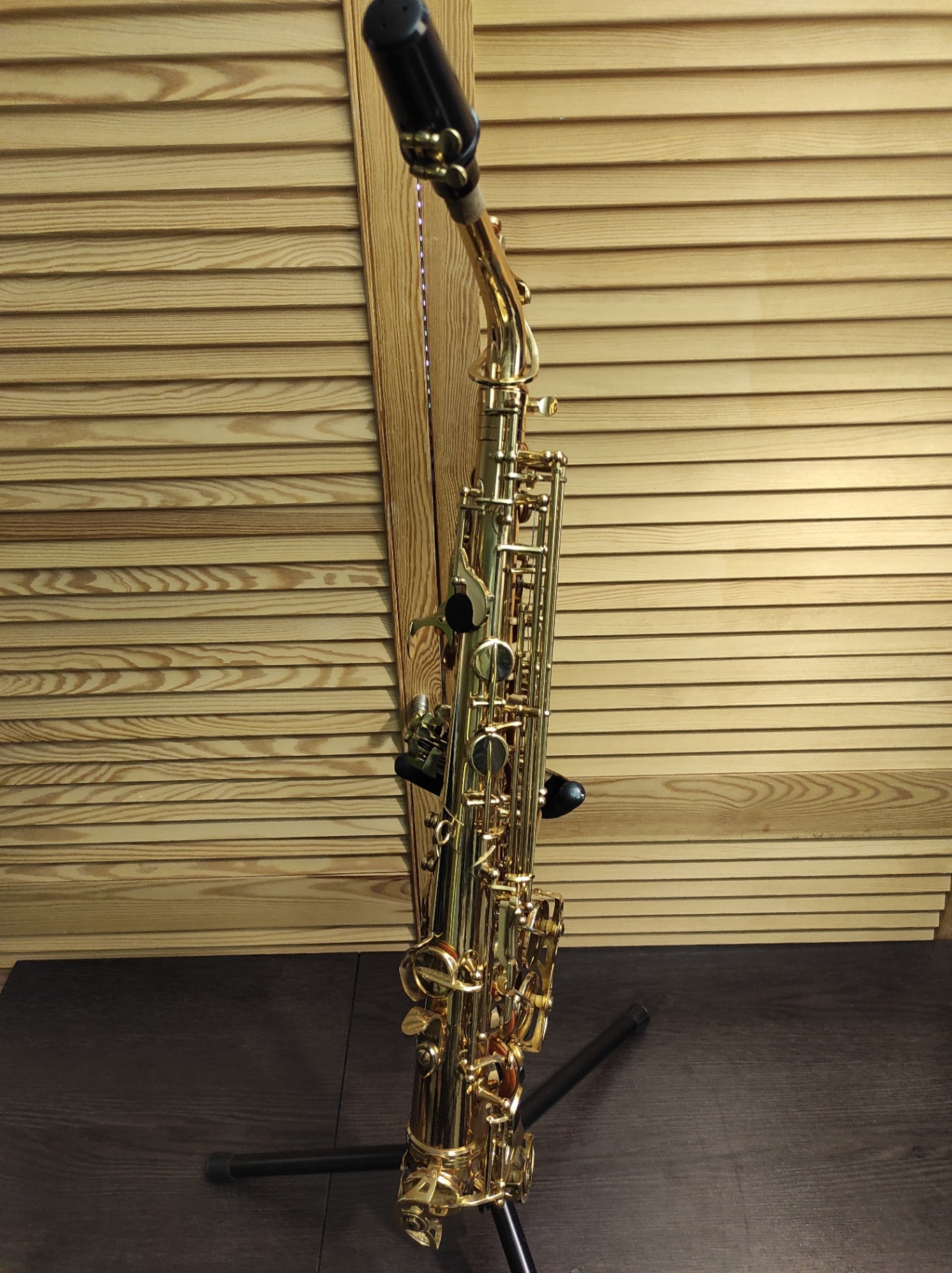 Mikado Alt Saxophon Goldlack spielbereit mit Tasche & Zubehör