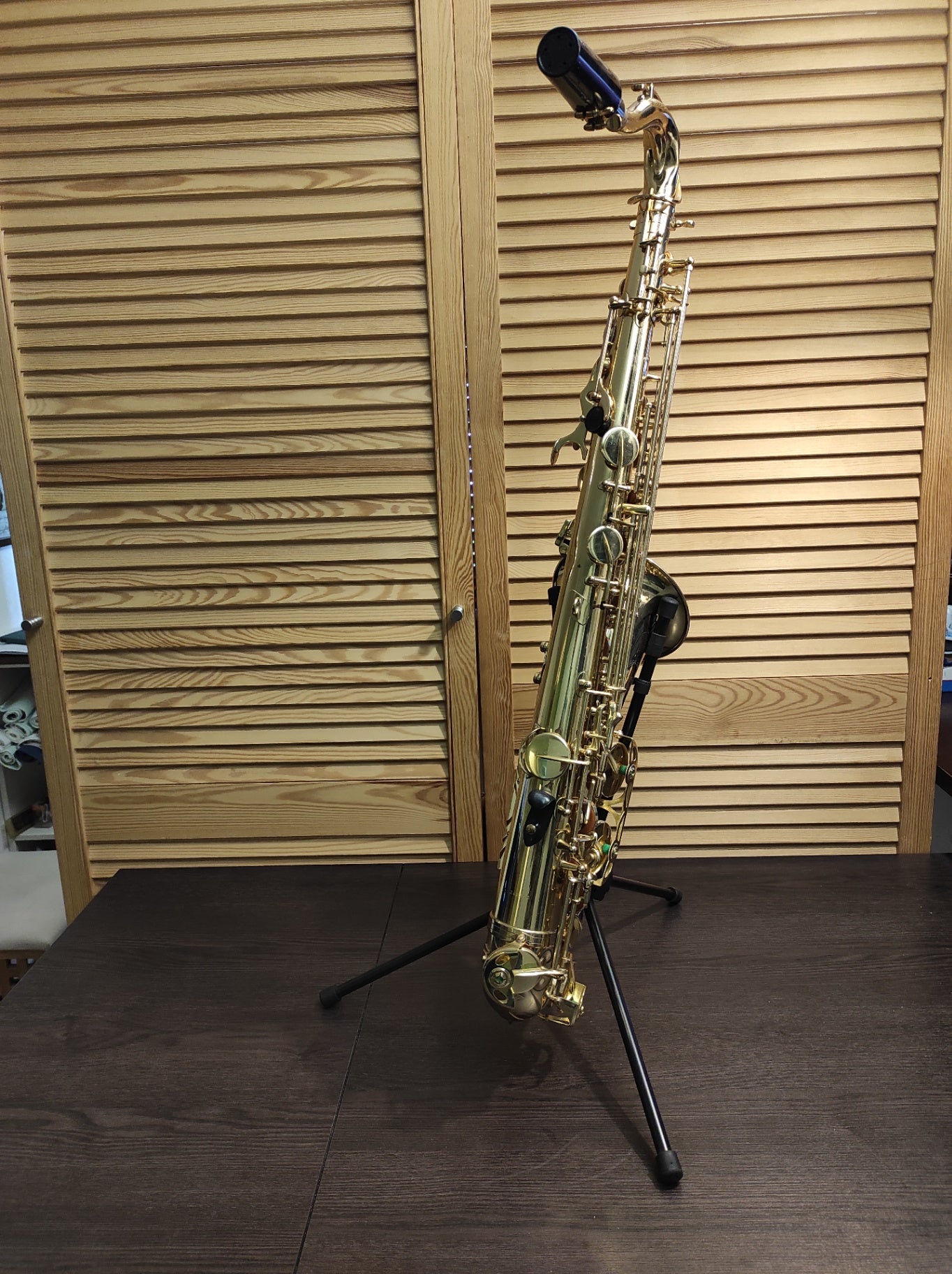 Prestini Tenor Saxophon mit Koffer Zubehör – defekt / S-Bogen verbeult – Bastler