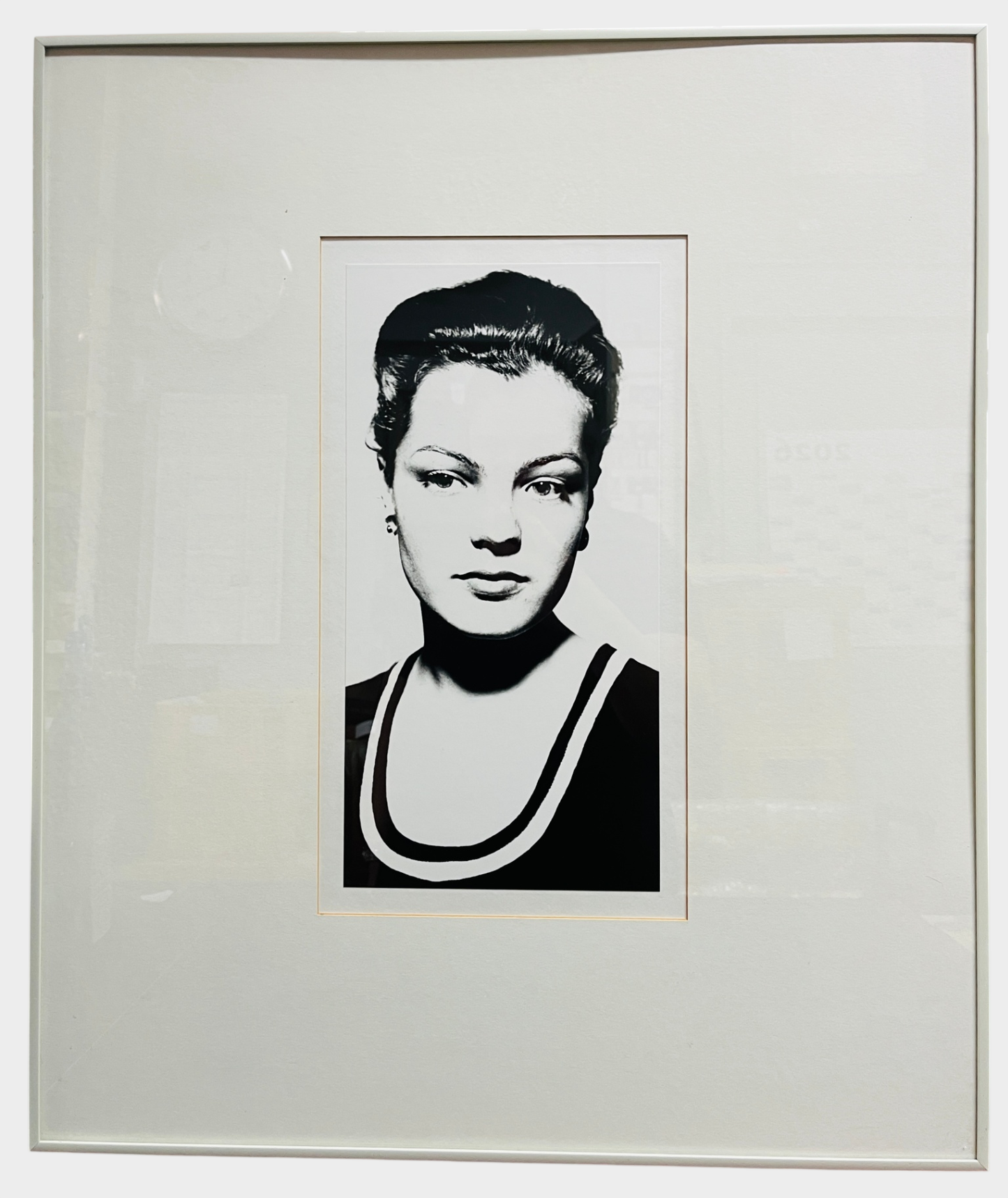 Romy Schneider Porträtfoto gerahmt Chargesheimer Schwarz Weiß